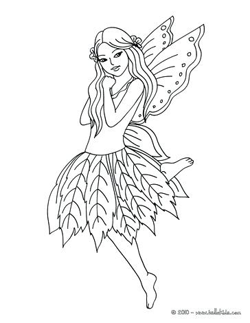364x470 Fairy Wings Coloring Pages Fairy Leaf Dress To Color Coloring Page