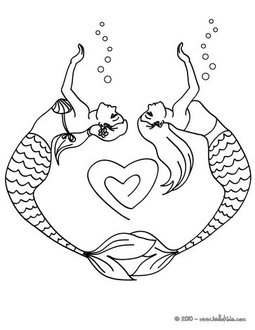 363x470 Mermaid Color Pages Printable Mermaid Coloring Pages For Girls