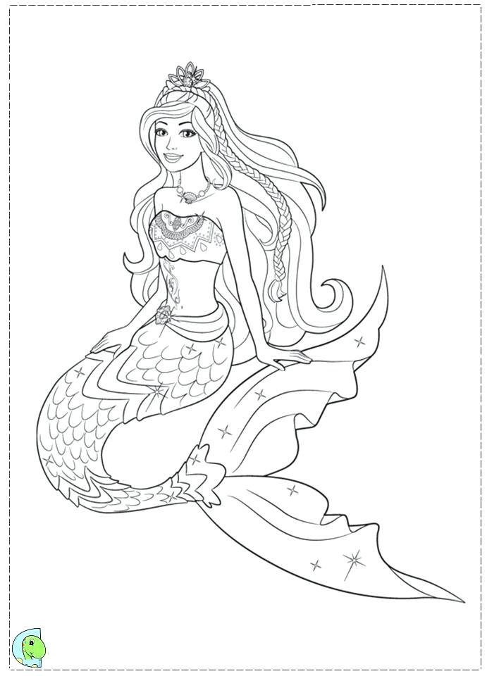 691x960 Beautiful Mermaid Colouring Pages Barbie Coloring Download