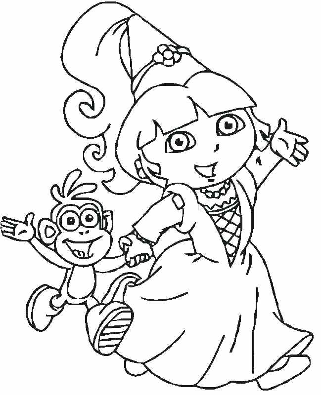 649x800 Printable Dora Coloring Pages Coloring Pages Online Farewell