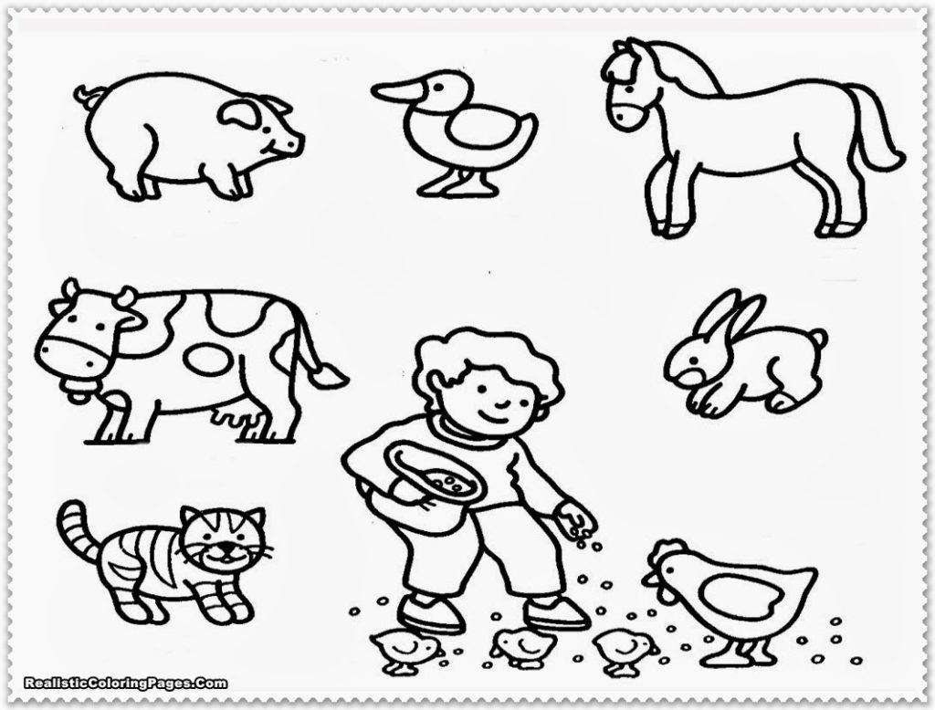 1024x778 Farm Animal Coloring Pages