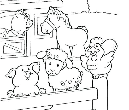 538x459 Free Farm Animal Coloring Pages
