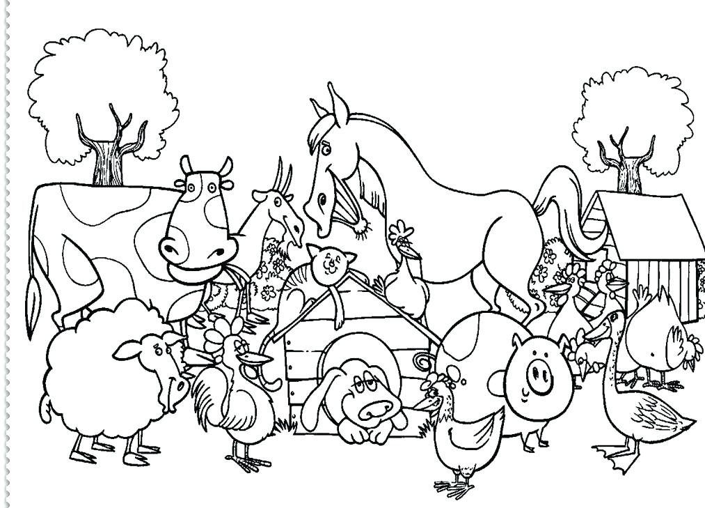 1013x729 Free Farm Coloring Pages Of Wall Tractors