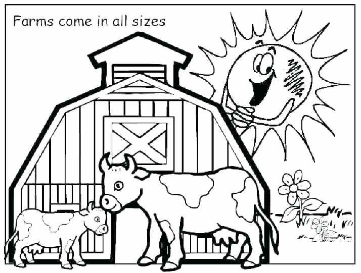 714x541 Animal Coloring Pages Preschool S Farm Animals Coloring Pages