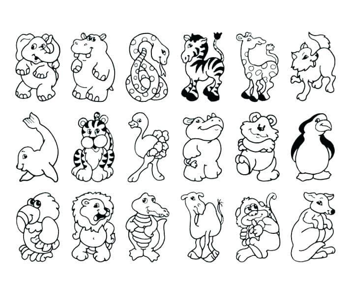720x575 Zoo Animals Coloring Page Free Printable Farm Animal Coloring