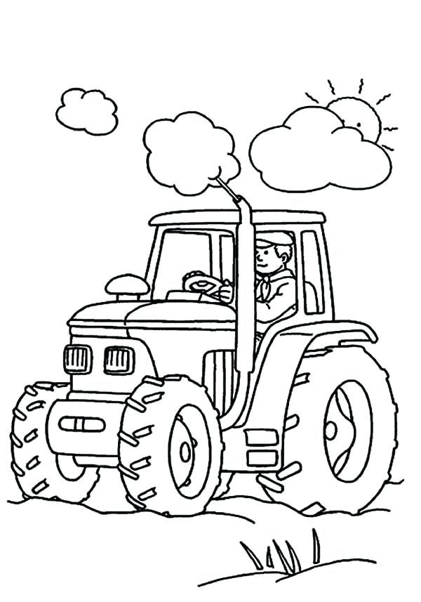 600x857 Tractor Coloring Page Click To See Printable Version Of Modern