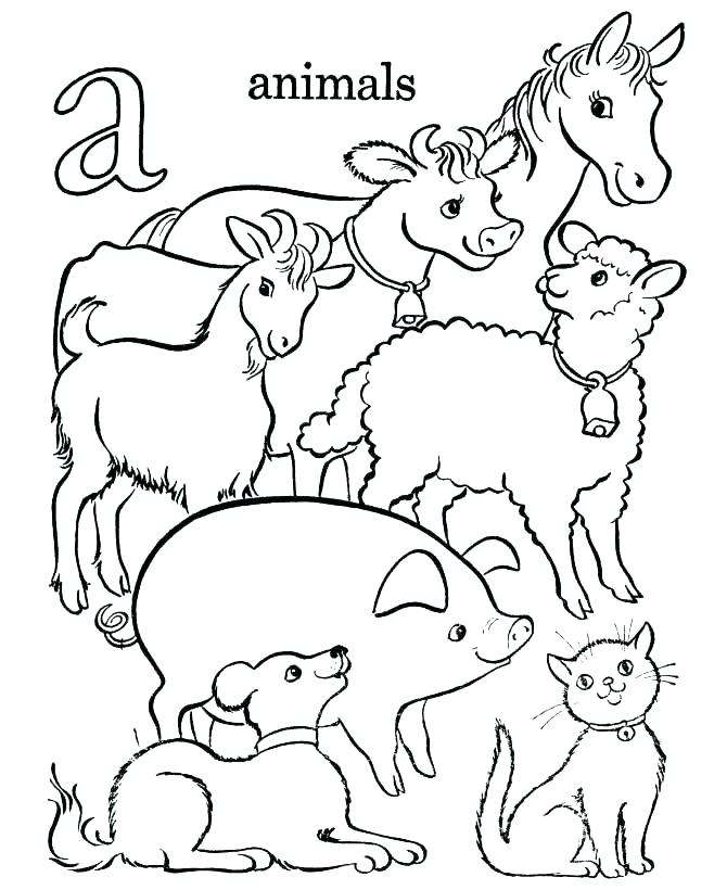670x820 Farm Color Pages Coloring Pages Farm Animal Alphabet Letters