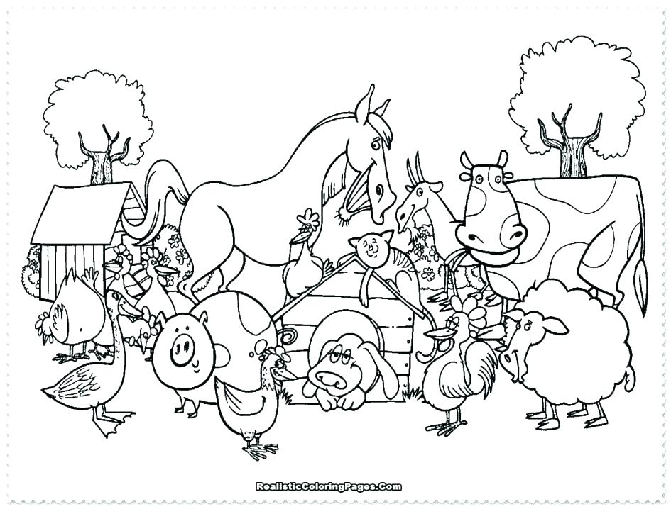 945x718 Farmer Coloring Page