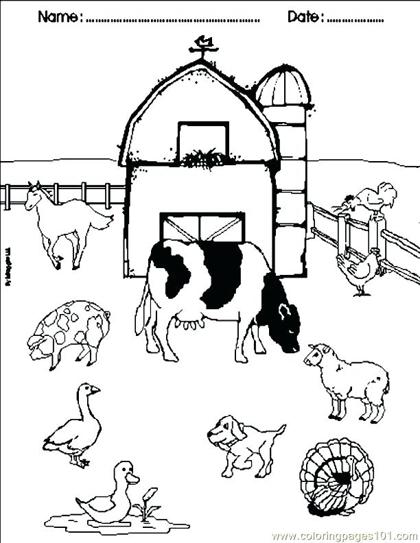 612x792 Farm Animal Coloring Page Coloring Farm Farm Coloring Page