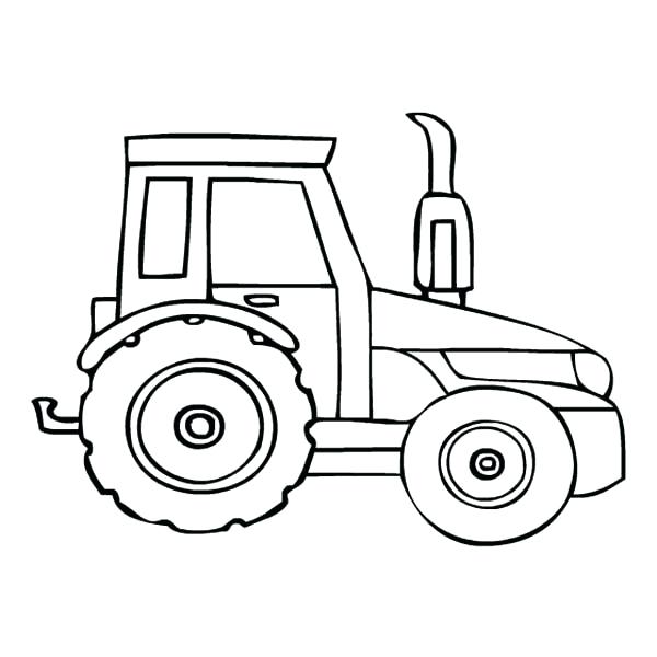 600x600 Coloring Pages Of Tractors Parking Tractor Coloring Page Coloring