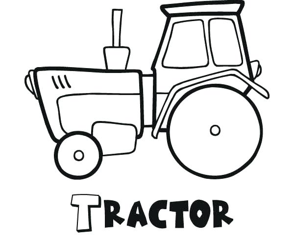 600x492 Coloring Pages Of Tractors Tractor Trailer Coloring Pages Tractors