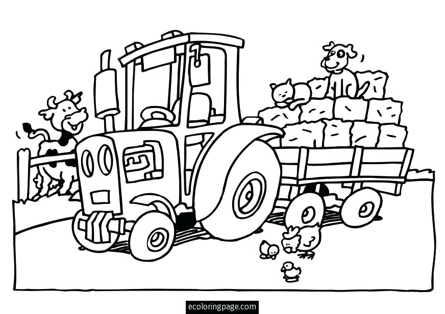 872x616 Coloring Pages Farmall Tractors Tractor And Trailer Toy X Google
