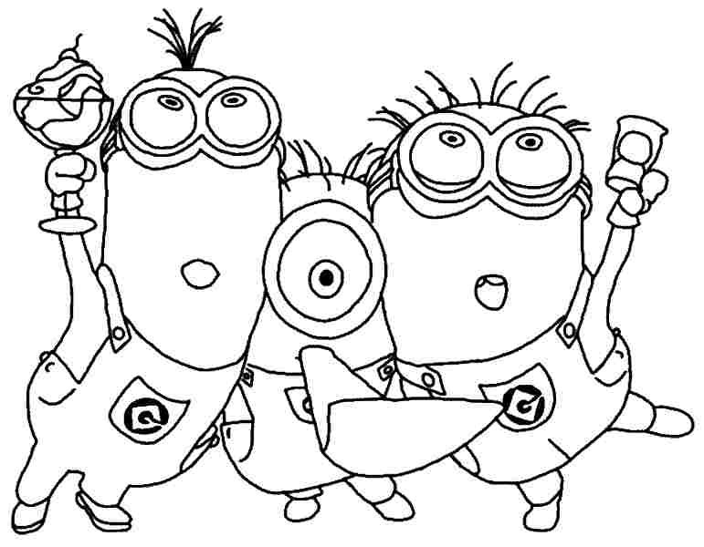 771x600 Coloring Pagesminions Coloring Pages Minion 8 Minions Coloring