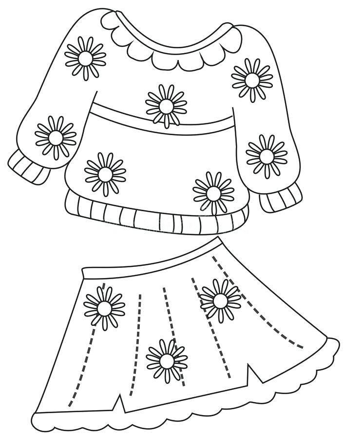 708x900 Clothes Coloring Page Barbie Fashion Clothes Coloring Pages