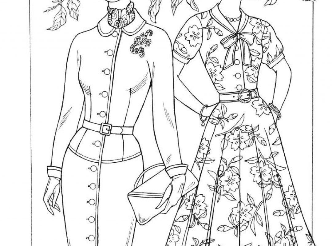 1080x800 Free Printable Fashion Coloring Pages For Adults Mode Adult Barbie