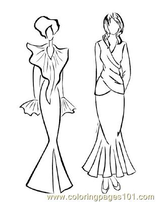309x400 Fashion126 Coloring Page