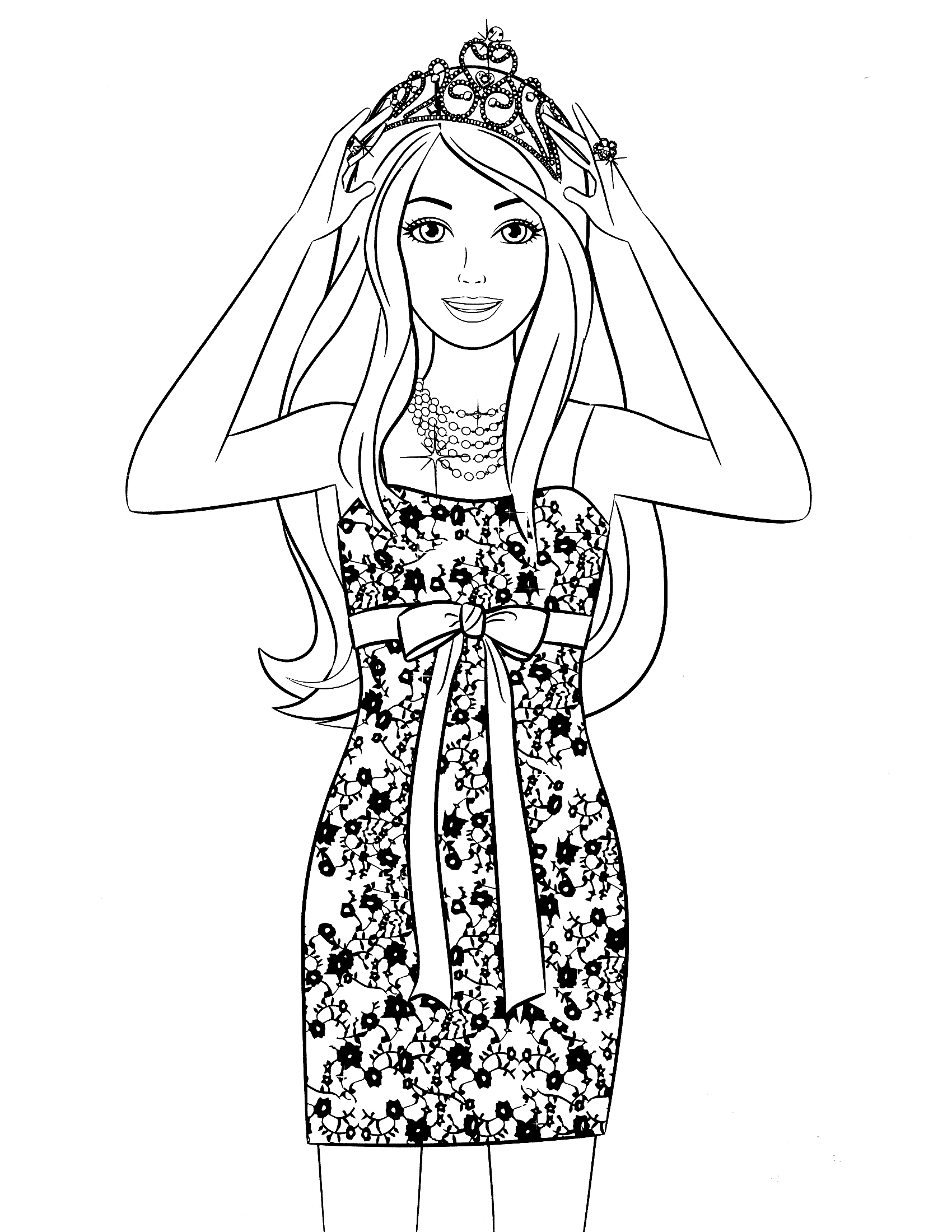 1700x2200 Printable Barbie Coloring Pages For Girls Barbie Coloring Page 89
