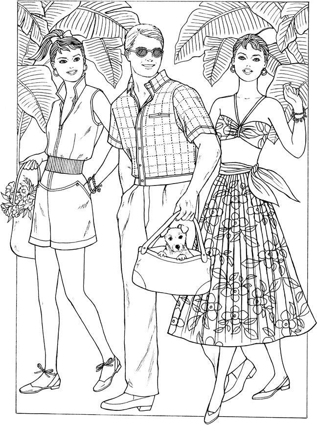 Fashion Coloring Pages For Kids