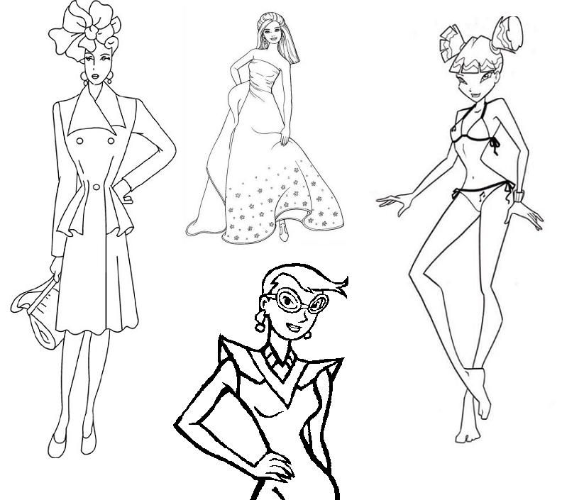 Fashion Design Coloring Pages