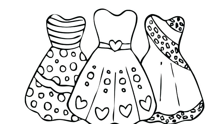 770x430 Dress Coloring Pages