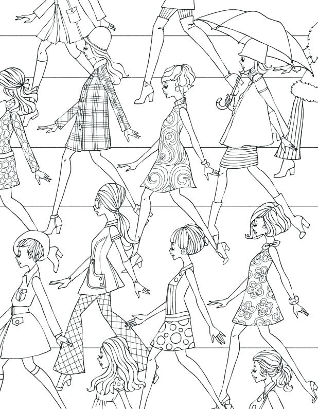 618x795 Fashion Designs Coloring Book Fashion Designs Coloring Book