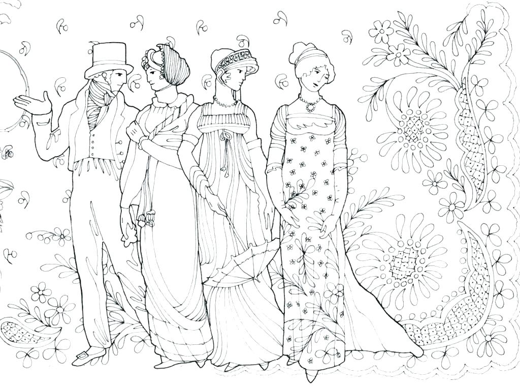 1024x761 Fashion Girl Coloring Pages