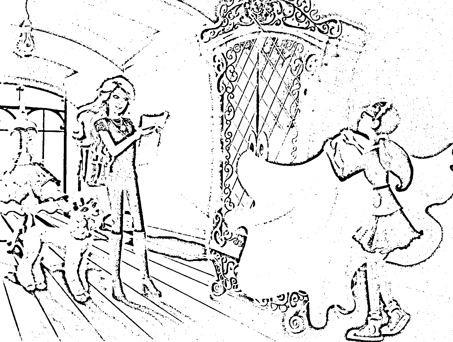 1533x1156 57 Barbie A Fashion Fairytale Coloring Pages, Fashion Fairytale