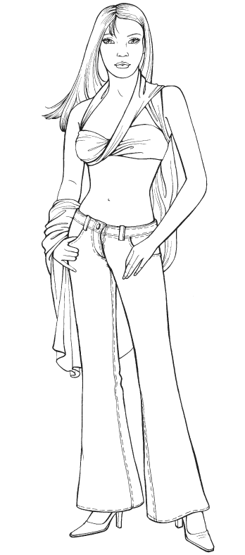 348x788 Fashion Show Coloring Page Amp Coloring Book