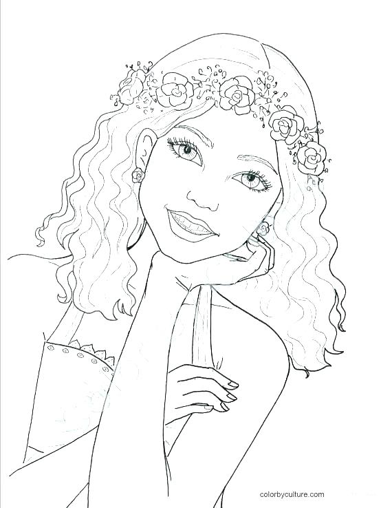 570x738 Barbie Fashion Coloring Pages Barbie Wedding Coloring Pages