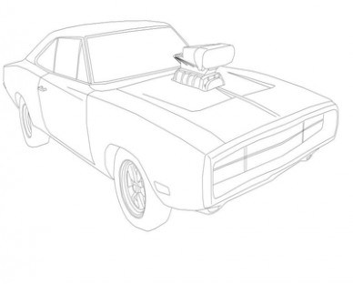 388x312 Fast Furious Cars Dodge Challenger Coloring Pages Car . @ Just