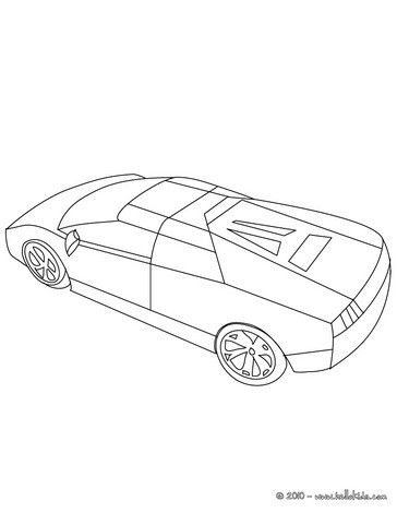 364x470 Sports Car Coloring Pages