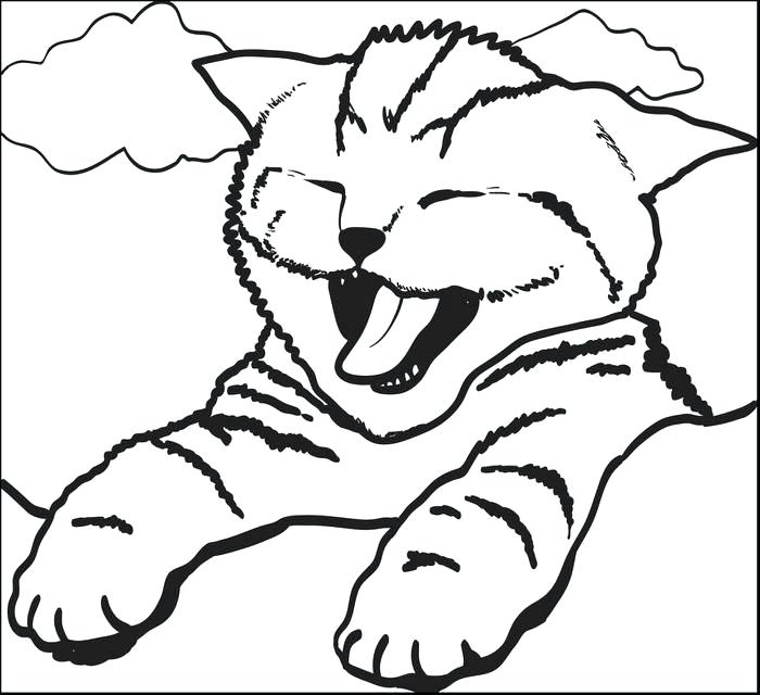 700x640 Cat Coloring Page Cute Cat Coloring Pages Coloring Coloring Pages