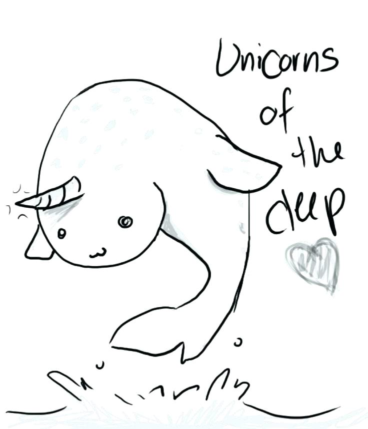 736x859 Sea Coloring Narwhal Coloring Page Narwhal Is Unicorn