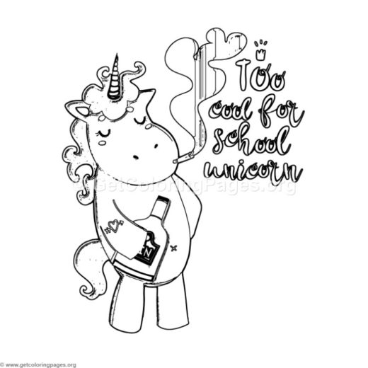 520x520 Unicorn Coloring Pages Draw