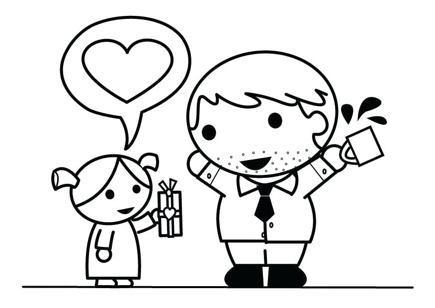 875x620 Father And Daughter Coloring Pages Download Large Image Father