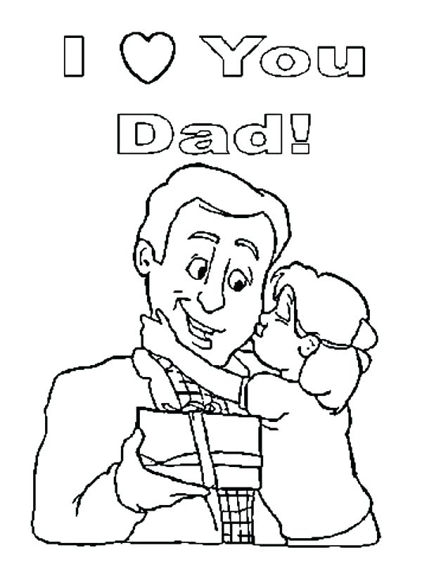 600x809 Father Daughter Coloring Sheets Pages For Dad Best I Love You