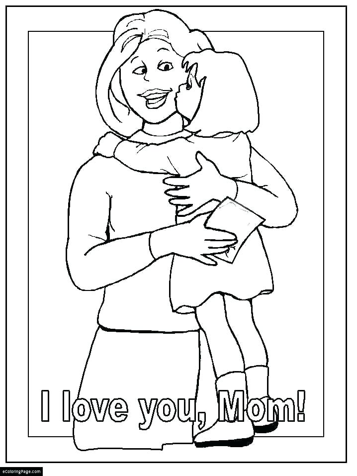 718x957 I Love You Mom Coloring Pages