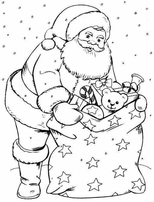 510x665 40 Printable Christmas Coloring Pages You'Ve Never Seen Before