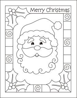 250x320 Christmas Coloring Cards For Kids