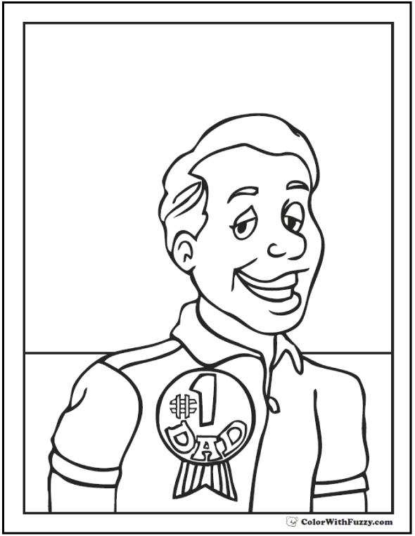 590x762 Fathers Day Coloring Pages Print And Customize For Dad
