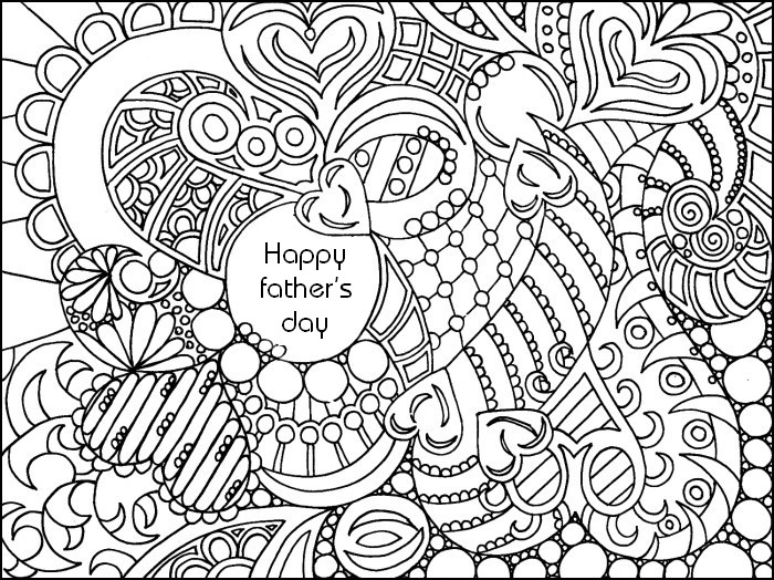700x524 Adult Coloring Page Father's Day 2