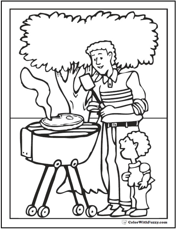 590x762 Beautiful Grandparents Day Coloring Pages Free Printable Fathers