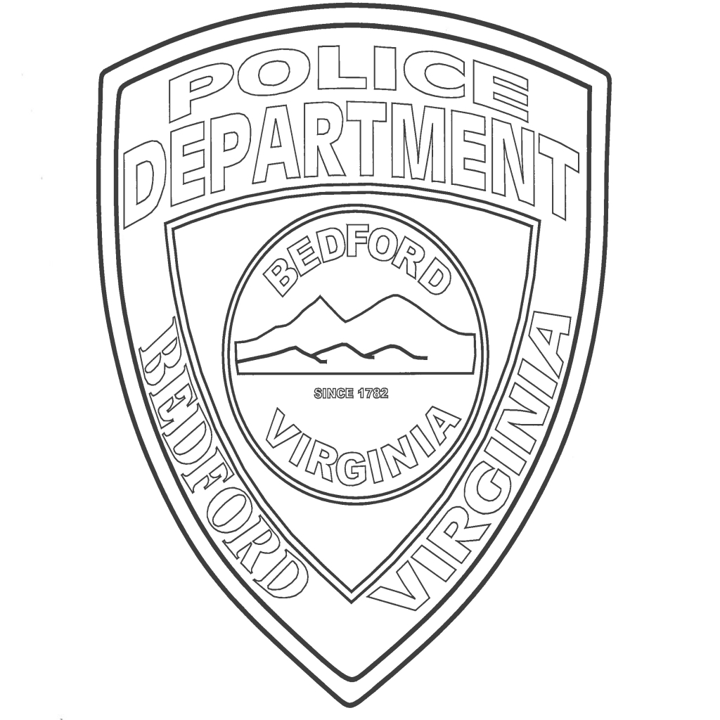 1024x1024 Impressive Police Badge Coloring Page Free Printable Template