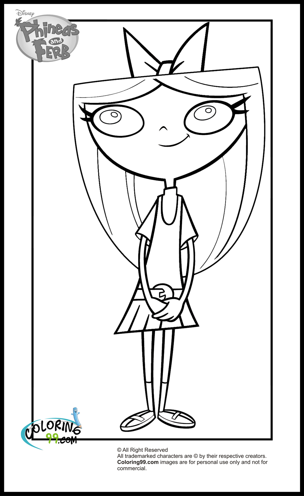 980x1600 Phineas And Ferb Coloring Pages Team Colors