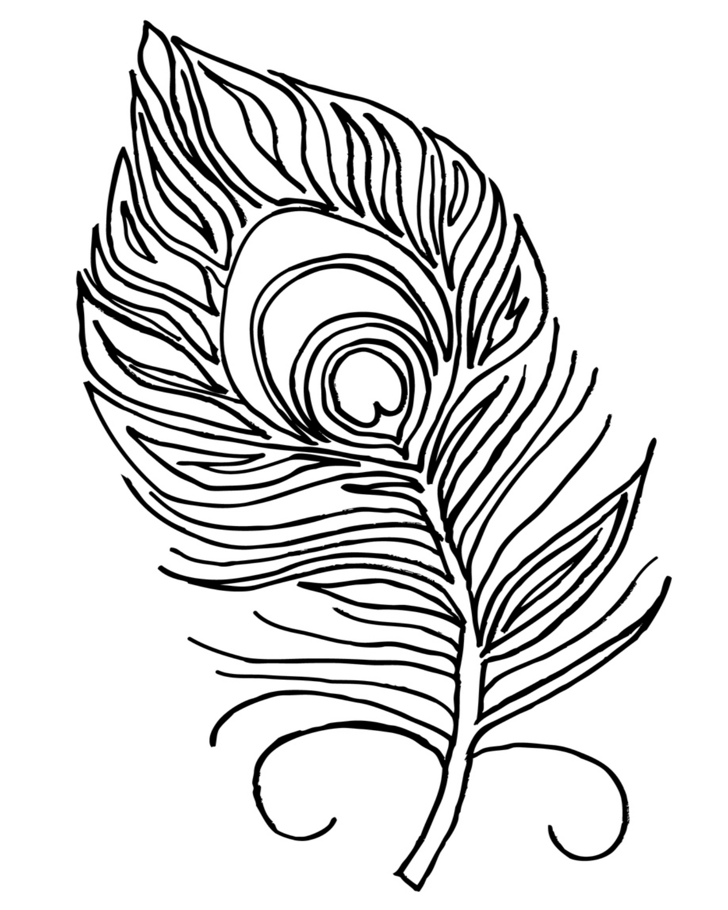 1440x1800 Feather Coloring Pages Free Printables 003 In Page