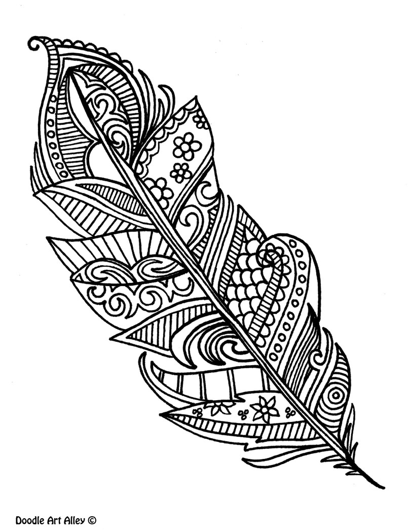 811x1049 Feather Coloring Page To Go Along With Lessons On Gossip