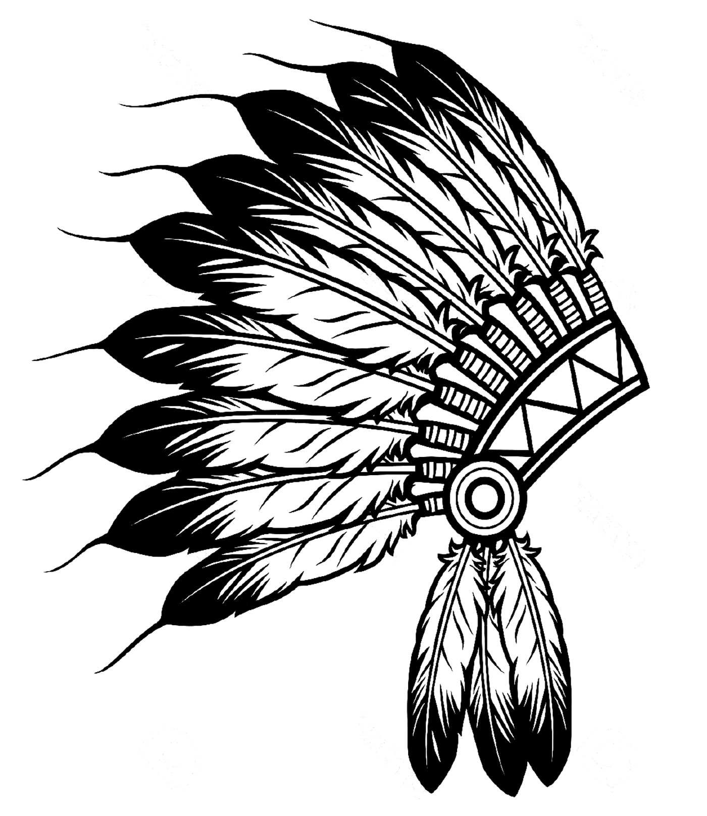 1400x1616 Tribal Feather Coloring Pages Free
