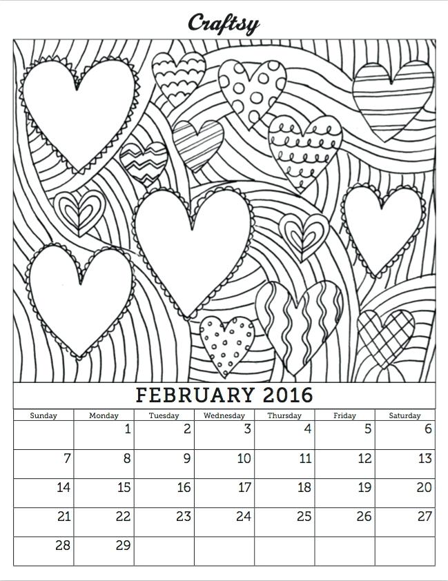 649x842 February Coloring Page Coloring Pages Coloring Calendar February