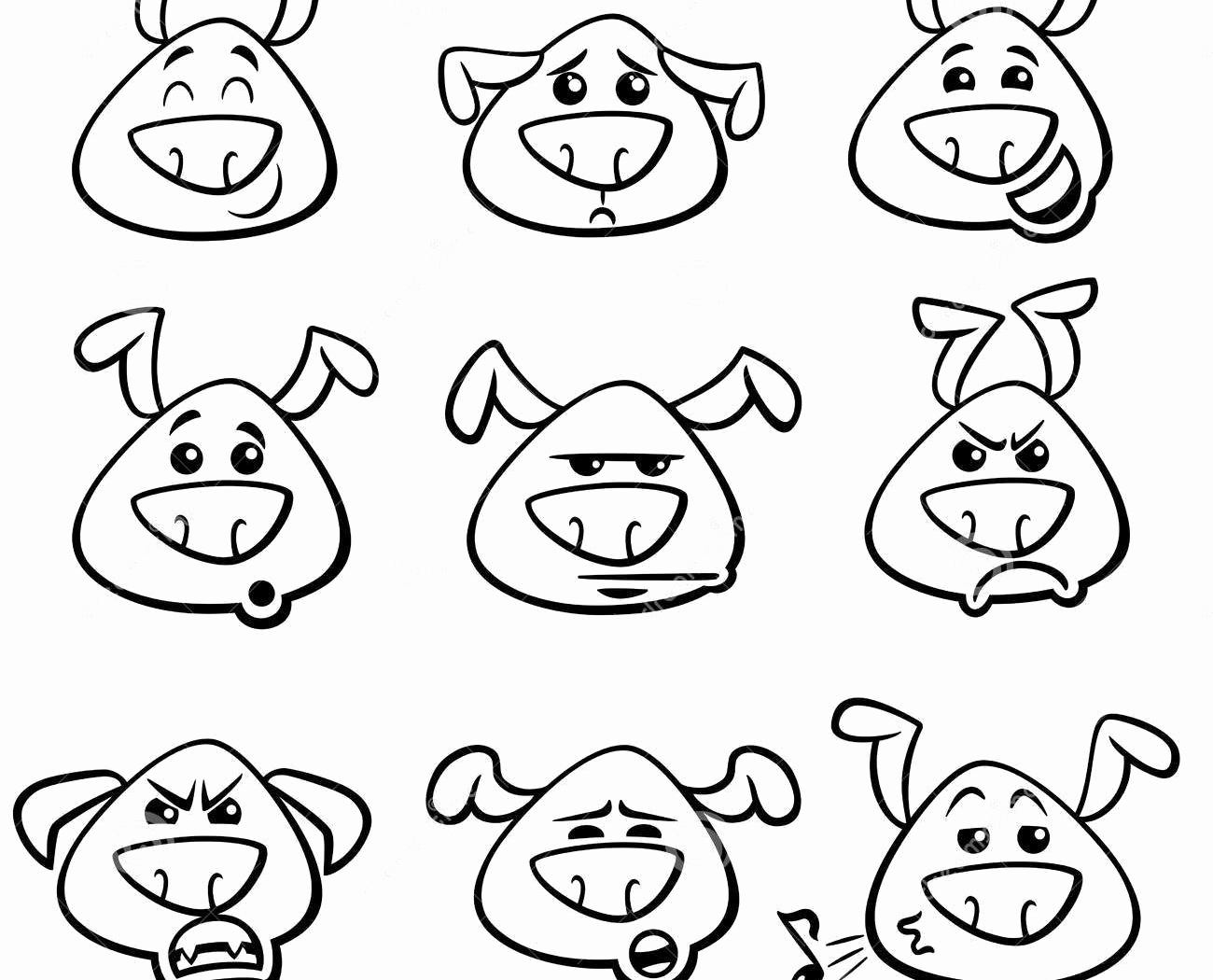 1300x1050 Feeling Faces Coloring Pages Gallery Feelings Coloring Page