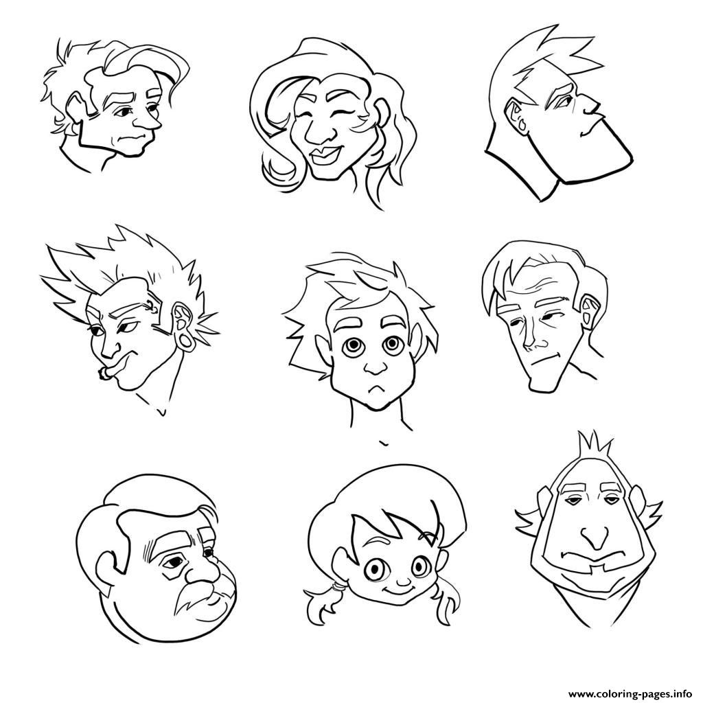1024x1024 Emotions Coloring Book Pages Feelings My For Preschoolers Free